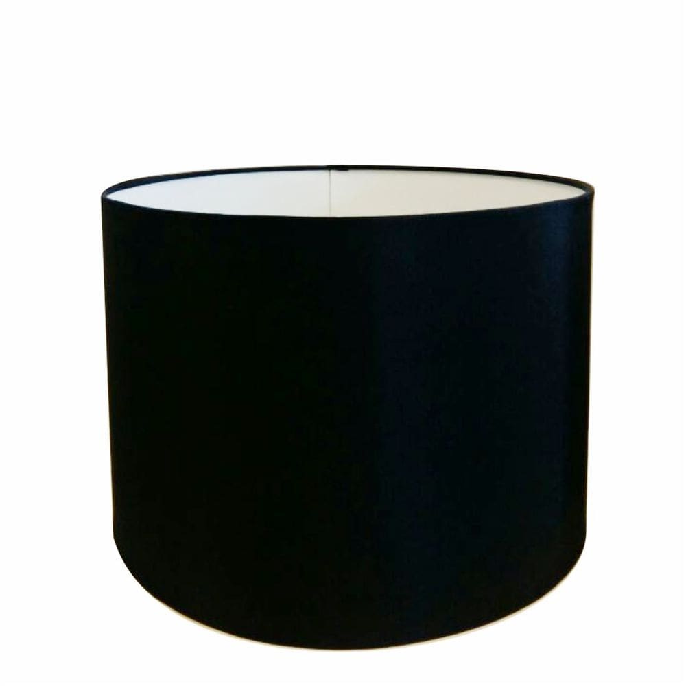 Cúpula em Tecido Cilindrica Abajur Luminária Cp-4099 40x25cm Preto