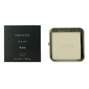 Sabonete em barra Tumi Awaken 150mL para homens com estojo de alumínio