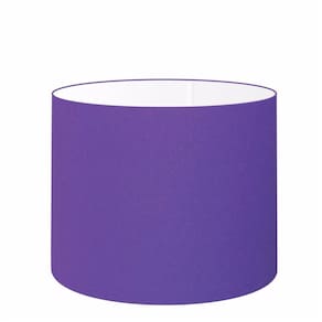 Cúpula em Tecido Cilindrica Abajur Luminária Cp-4099 40x25cm Roxo