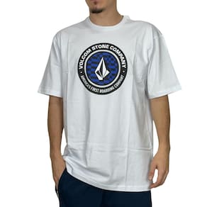 Camiseta Volcom Stoney Circle WT25 Masculina Branco