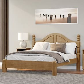 Cama Casal Queen Clássica 1,60 Linha Ouro Madeira Maciça 2260FN Freijó Finestra