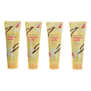 Creme corporal hidratante Bodycology Whipped Vanilla, pacote de 8 onças x 4