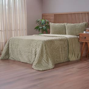 Kit Colcha Casal Luxor Jacquard 100% Poliéster 210x230cm