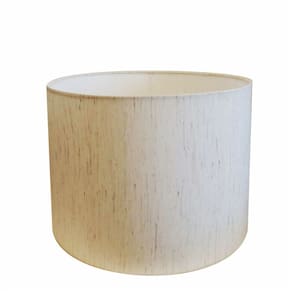 Cúpula em Tecido Cilindrica Abajur Luminária Cp-4099 40x25cm Linho Bege