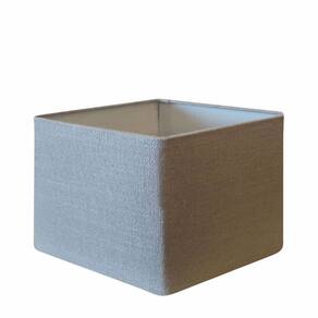 Cúpula em Tecido Quadrada Abajur Luminária Cp-25/35x35cm Rustico Cinza