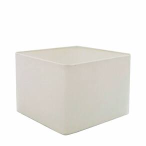 Cúpula em Tecido Quadrada Abajur Luminária Cp-25/35x35cm Branco