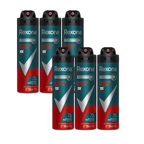 Kit 6 Desodorante Rexona Antibacterial Protection Men Aerosol Antitranspirante 72h 150ml