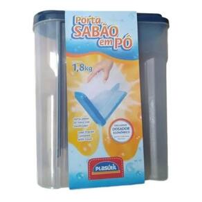 Porta Sabão Em Pó Com Dosador Econômico 1,8Kg Plasútil