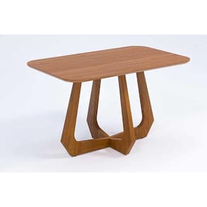 Mesa Multiuso Cozinha Bromélia Natuame c/ Tampo Madeirado 130x80cm Carvalho/Cinamomo - Cimol