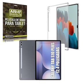 Capa Transparente + Película De Vidro Para Galaxy Tab S10+