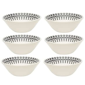 Tigela Conic de Ceramica Estampa Donna Folk 500ml 6un - Biona 091215