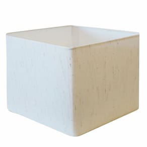 Cúpula em Tecido Quadrada Abajur Luminária Cp-4077 30/50x50cm Linho Bege