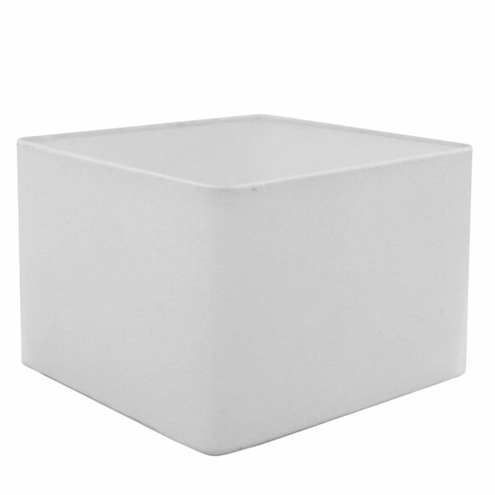 Cúpula em Tecido Quadrada Abajur Luminária Cp-4077 30/50x50cm Branco