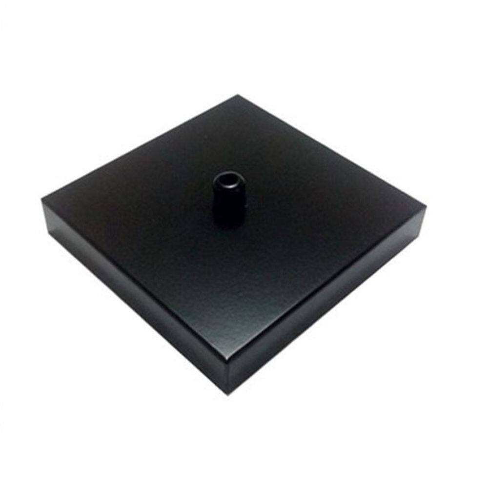 Kit/10 Canopla Lustre Pendente Quadrado Md-1005 12x12x2cm Preto