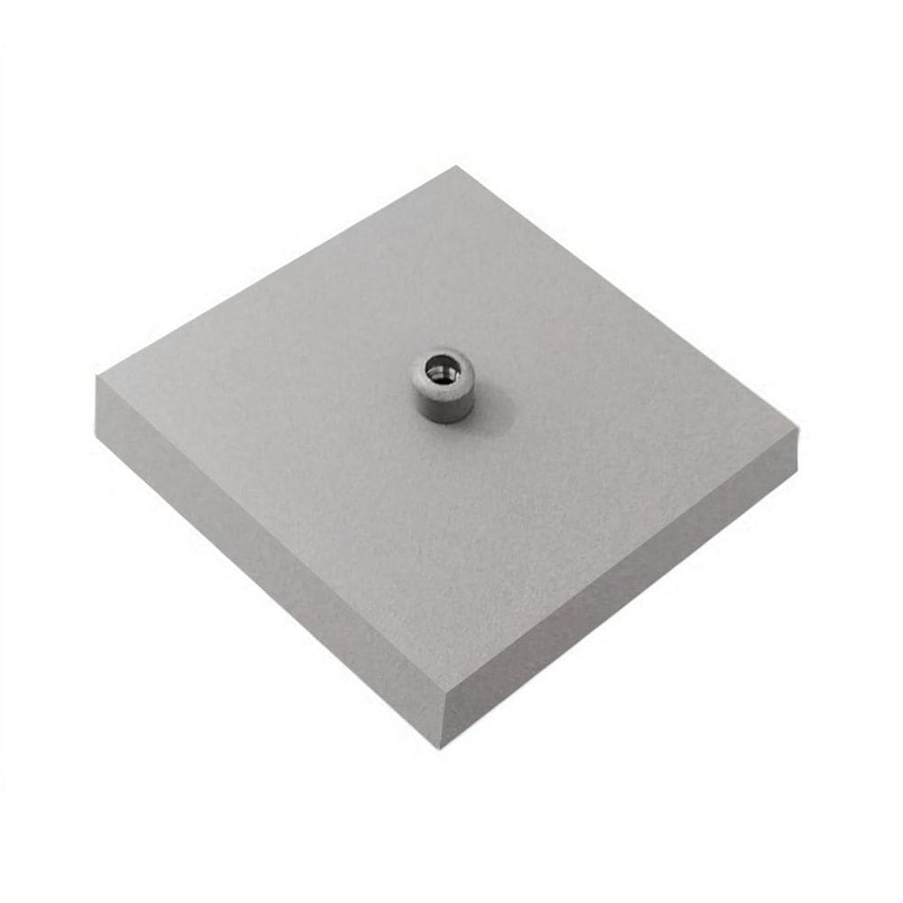 Kit/5 Canopla Lustre Pendente Quadrado Md-1005 12x12x2cm Cinza