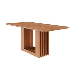 Mesa p/ Cozinha Ariela c/ Tampo Madeirado 180x90cm Cinamomo - Cimol