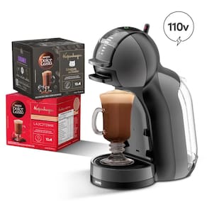 Kit Cafeteira Dolce Gusto Mini Me Preta 110V + Bebidas Kopenhagen