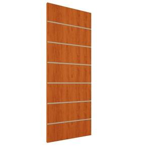 Kit 4 Portas De Madeira Frisada U.v 210cm X 90cm - R50vl Mogno