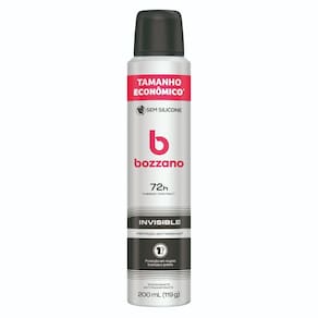 Desodorante Bozzano Aerossol Invisible 72H Tamanho Econômico 200ml