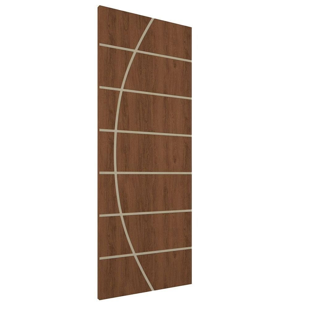 Kit 3 Portas De Madeira Frisada U.v 210cm X 90cm - R20c Imbuia