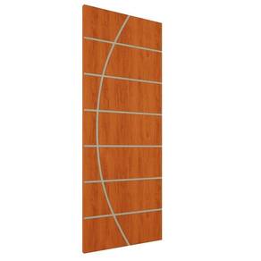 Kit 3 Portas De Madeira Frisada U.v 210cm X 90cm - R20c Mogno