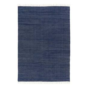 Tapete Chindi 300X200Cm Retangular Azul Just Home