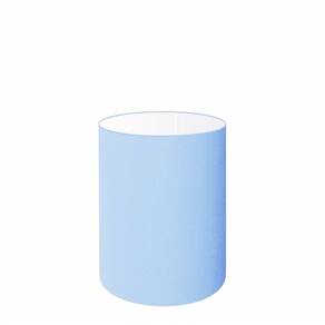 Cúpula em Tecido Cilindrica Abajur Luminária Cp-4012 18x25cm Azul Bebê