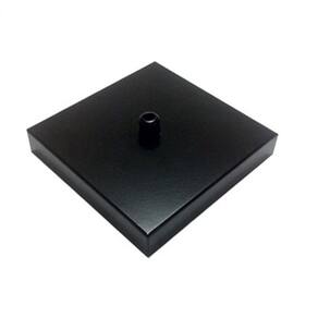 Kit/3 Canopla Lustre Pendente Quadrado Md-1005 12x12x2cm Preto