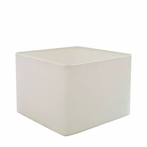 Cúpula em Tecido Quadrada Abajur Luminária Cp-4270 30/35x35cm Branco
