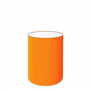 Cúpula em Tecido Cilindrica Abajur Luminária Cp-4012 18x25cm Laranja