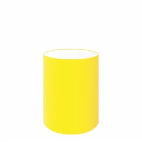 Cúpula em Tecido Cilindrica Abajur Luminária Cp-4012 18x25cm Amarelo
