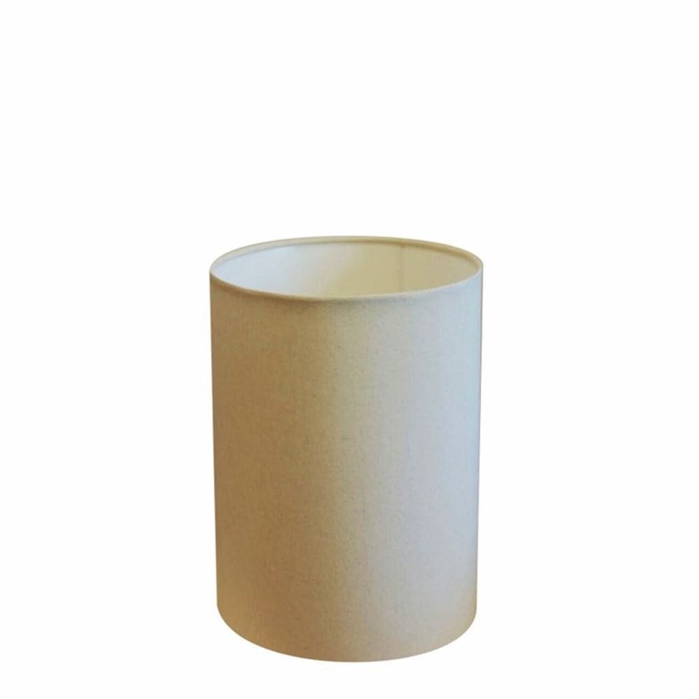 Cúpula em Tecido Cilindrica Abajur Luminária Cp-4012 18x25cm Algodão Crú
