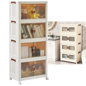 Armario Organizador Dobravel 4 Andares Empilhavel Organizaçao Decoraçao Livro Roupa Lenço