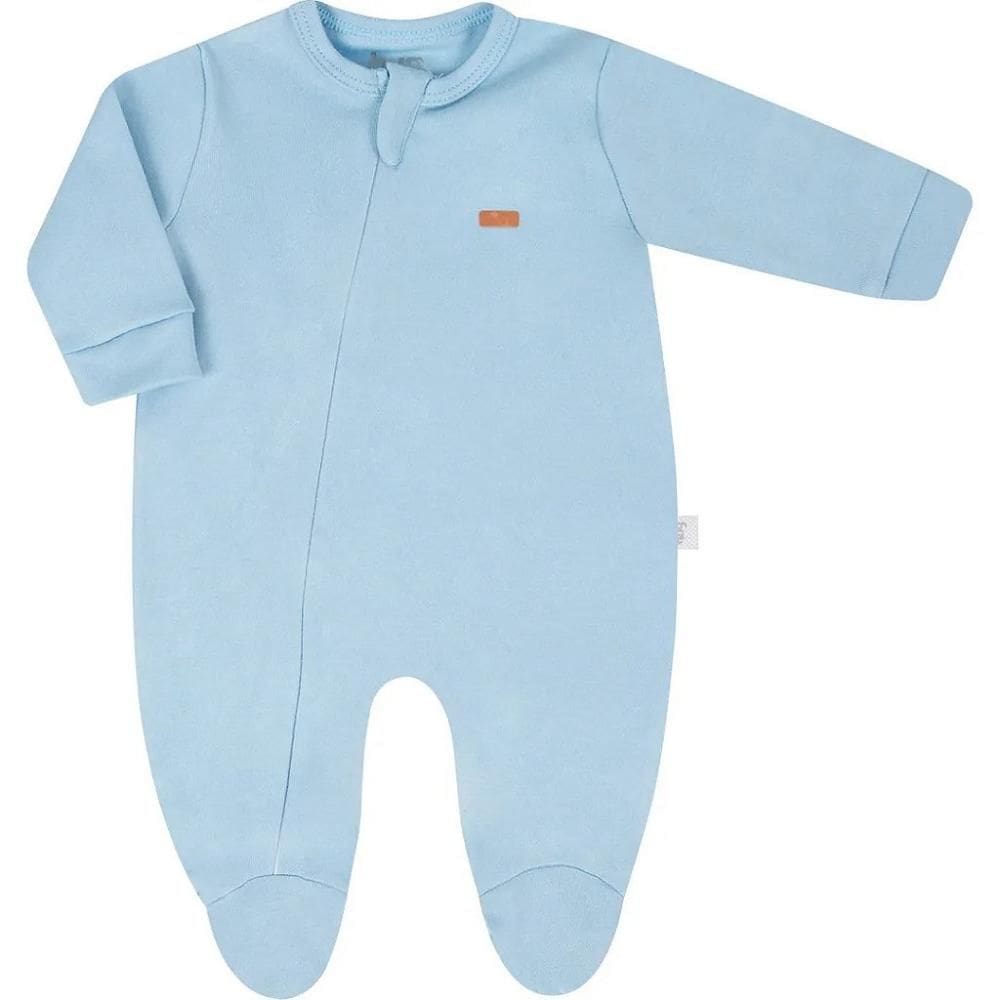 Macacão Longo Com Zíper Hug Azul Claro