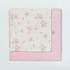 Cobertor Hug Fleece Dots Fun Linha Cerejeira Rosa