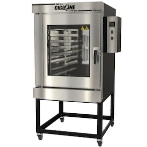 Forno Turbo A Gás Venâncio Ciclone 8 Esteiras Interior Inox Exterior Aço Carbono 127V FTCG8