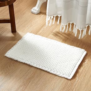Tapetes de banheiro TYUU Tapete de banho antiderrapante superabsorvente para waffles