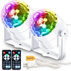 Disco Ball Party Lights Apeocose, pacote com 2 unidades ativadas por som