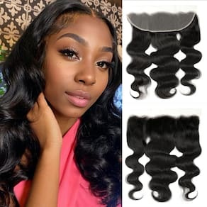 Fecho de renda Renyarch Transparent HD 13x4 Body Wave 14cm