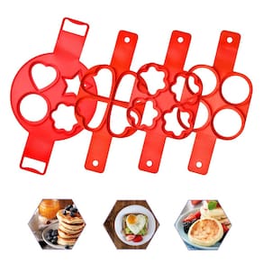 Molde para fazer panquecas Akamino de silicone reutilizável de 4 cavidades