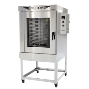 Forno Turbo Elétrico Venâncio Ciclone 8 esteiras Interior e Exterior Inox Trifásico 380V FTCE8