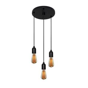 Luminária Lustre Retro Md-4162/3 Suporte Para Lâmpada / Não Inclusa - Bivolt