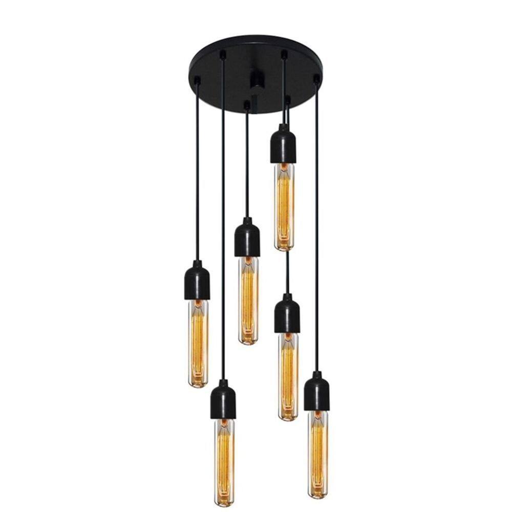 Luminária Pendente Retro Md-4162/6 Suporte Para Lâmpada / Não Inclusa - Bivolt
