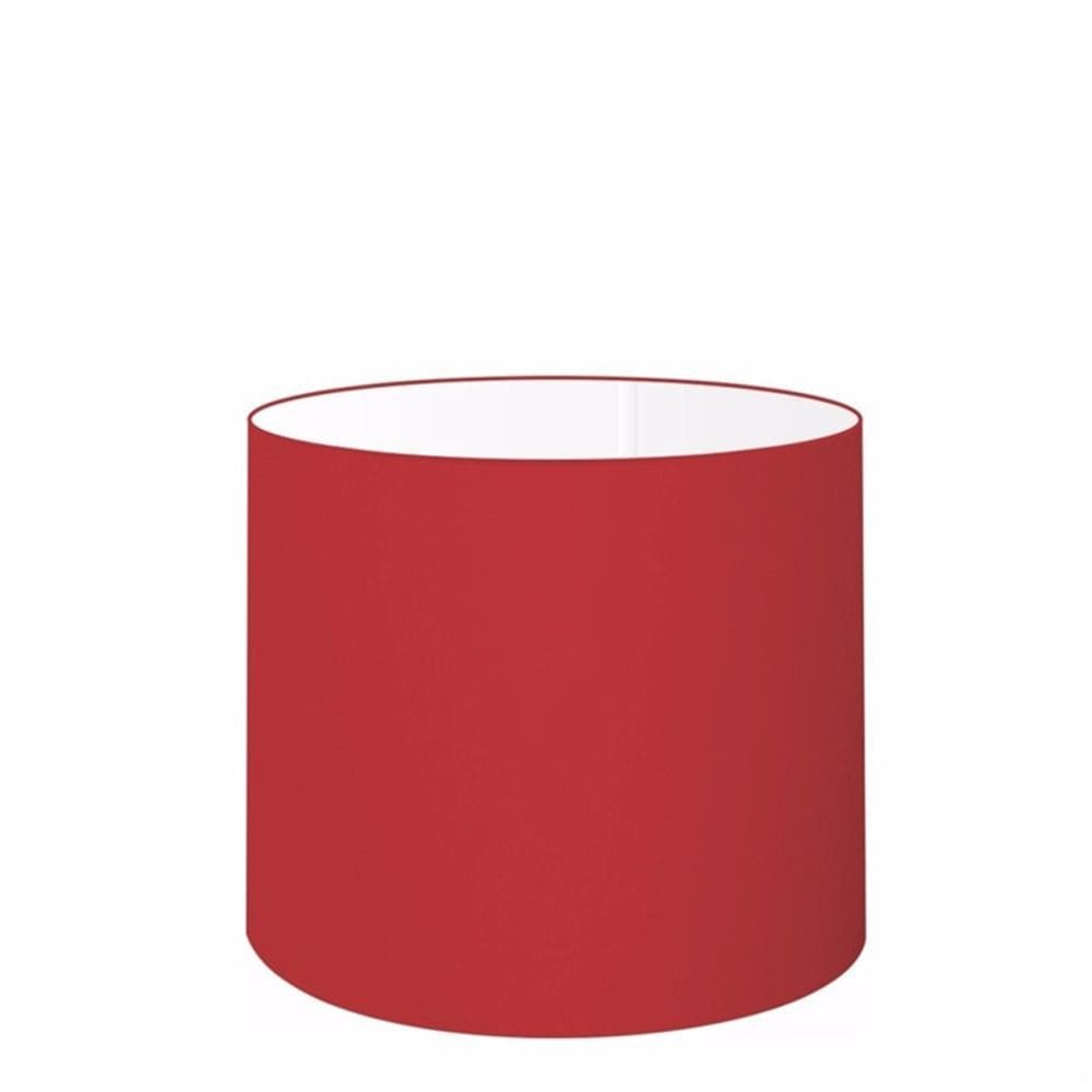 Cúpula em Tecido Cilíndrico Abajur Luminária Cp-4143 35x25cm Bordo