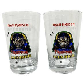 2 Copo Cerveja Iron Maiden Aces High Trooper 350Ml Caldereta