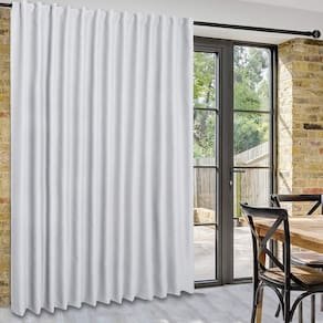 Cortinas de porta deslizante de pátio DWCN Blackout 100x213cm acinzentadas