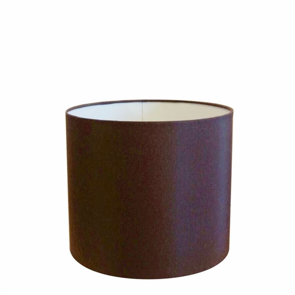 Cúpula em Tecido Cilíndrico Abajur Luminária Cp-4143 35x25cm Café