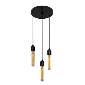 Lustre Pendente Luminária Retro Md-4162/3 Suporte Para Lâmpada / Não Inclusa - Bivolt