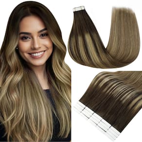 Fita adesiva Full Shine para extensões de cabelo em 50g 22cm, cor 2 a 8/27