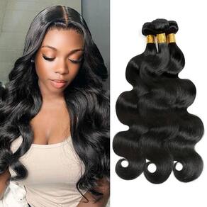 Pacotes de cabelo MDL 12A Grade Body Wave 100% virgem brasileira